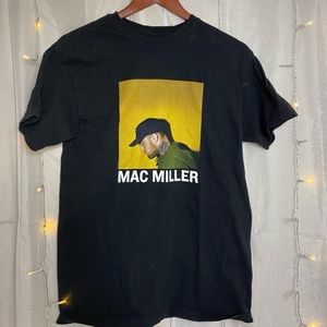 Black Mac Miller Short Sleeve Shirt